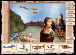 Invenzioni menu of Leonardo l'inventore